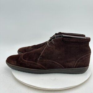 Louis Vuitton Men Size UK 8.5 US 9.5 Brown Suede Brogue Lace Up Chukka Boot